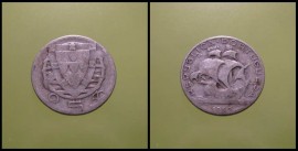 221x KM#580 Portugal - 2,50 Escudos 1943 (Prata)