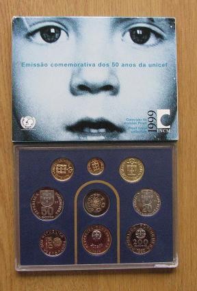 195.20(PROOF1999) Portugal - Série moedas PROOF 1999