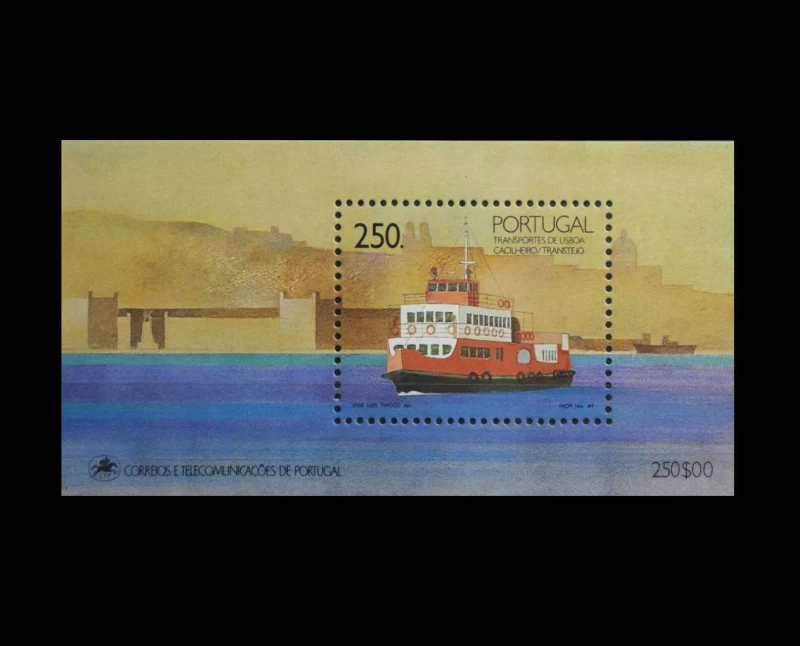 1989 - (BLOCO Nº105)b - Transportes de Lisboa Cacilheiro