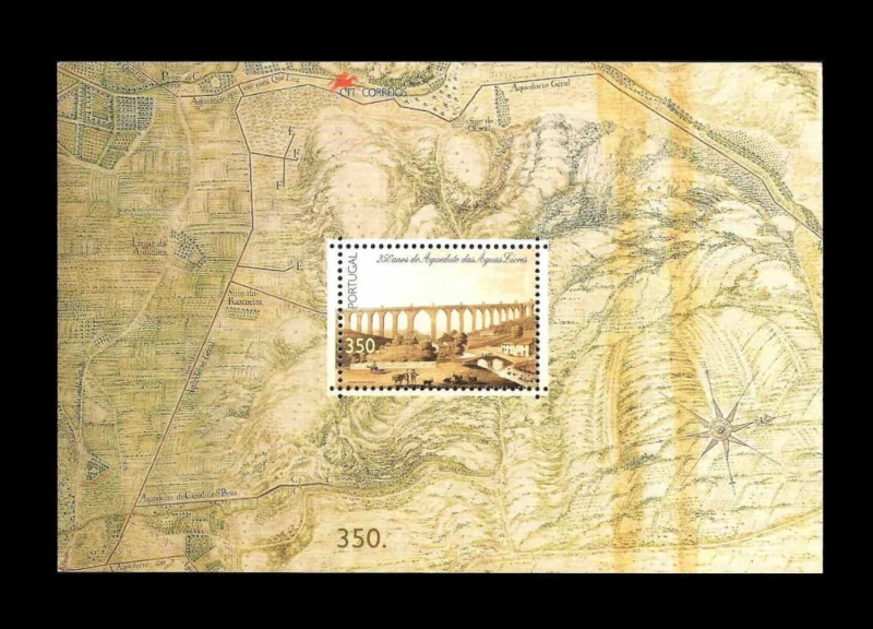 1998 - (BLOCO Nº191)b - 250 Anos do Aqueduto das Águas Livres