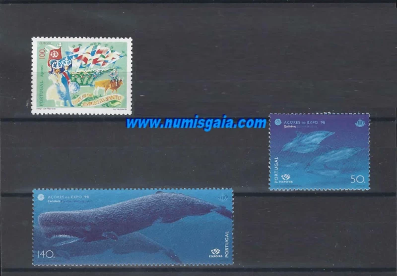 1998 - (SÉRIE 1998 AÇORES) - Composto por Selos Afinsa Nºs 2487,2533 e 2534