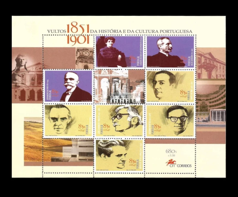 2001 - (FOLHA MINI. Nº15)b - Vultos da História e da Cultura Portuguesa