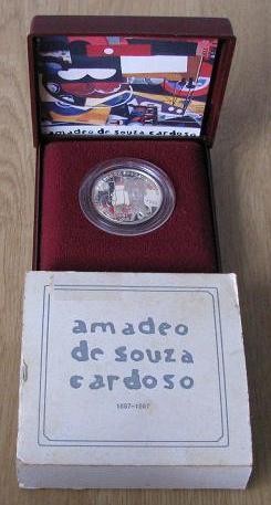 334B(PROOF) Portugal - 100 Escudos 1987 Amadeo Souza Cardoso (Prata PROOF)