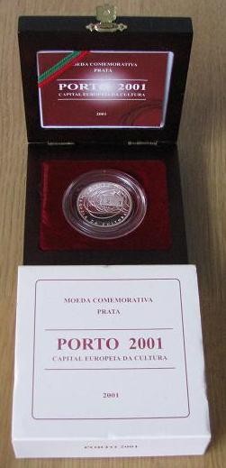 369CEC(PROOF) Portugal - 500 Escudos 2001 Porto Capital Cultura (Prata PROOF)