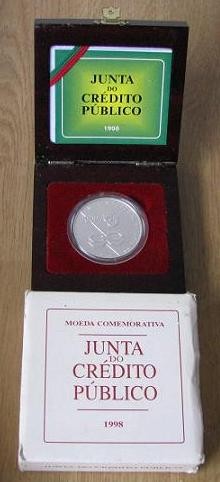 375ACF(PROOF) Portugal - 1000 Escudos 1998 II Centenário do Crédito Público (Prata PROOF)