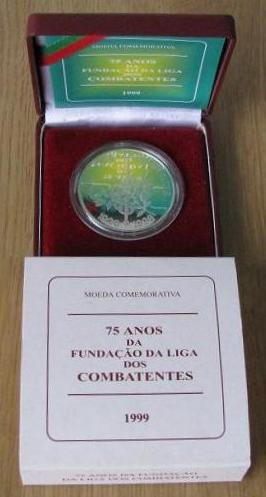 375AMA(PROOF) Portugal - 1000 Escudos 1999 Liga dos Combatentes (Prata PROOF)