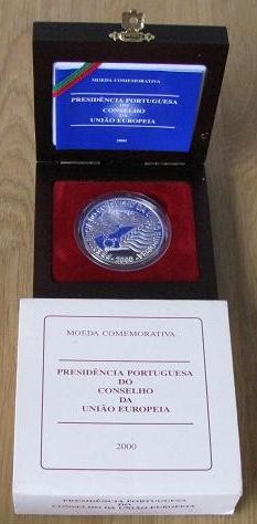 375AUE(PROOF) Portugal - 1000 Escudos 2000 Presidência Conselho União Europeia (Prata PROOF)