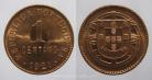 5f KM#565 Portugal - 1 Centavo 1921 (Bronze)