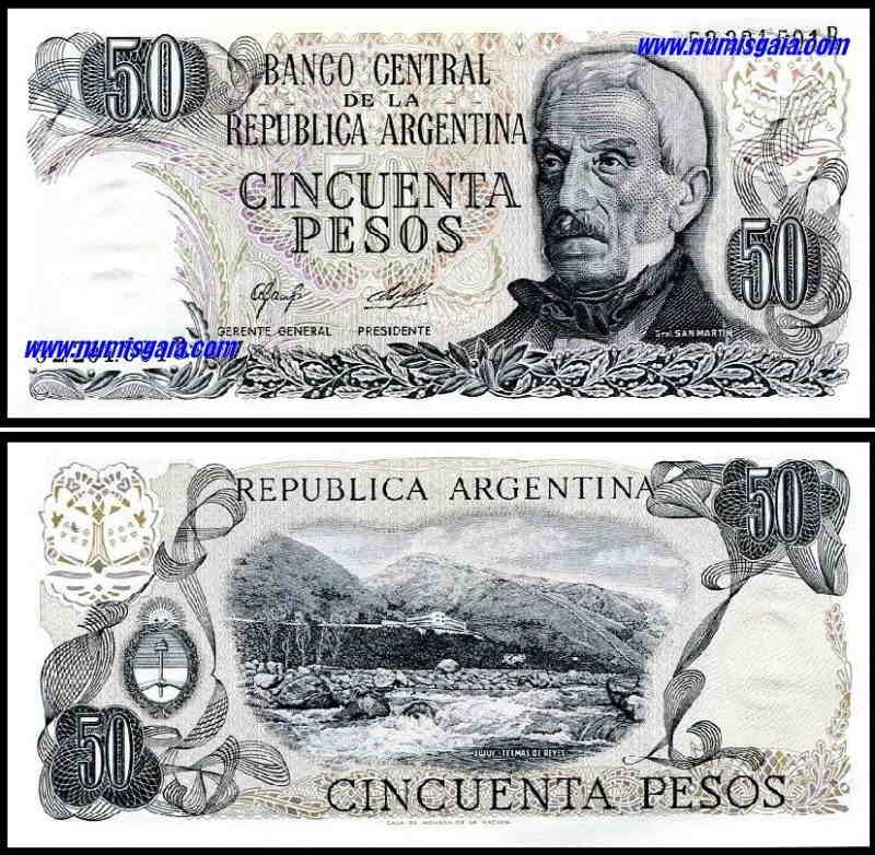 Argentina ARG50a(1976-78ND)i - 50 PESOS 1976-78ND