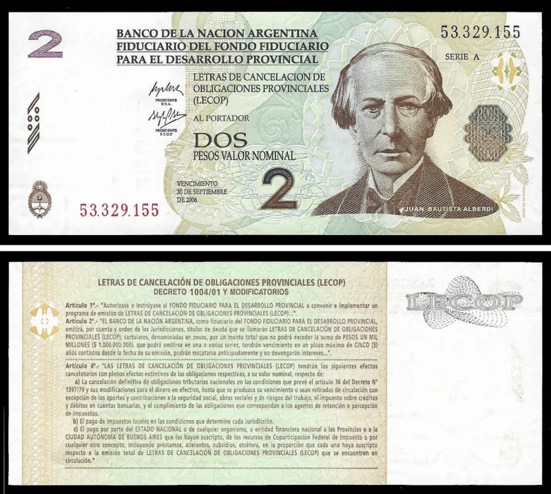Argentina ARG2(2006)f - 2 PESOS 2006