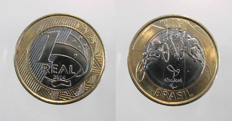 Brasil KM#689BR2014a - 1 REAL 2014