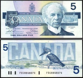 Canadá CAN5(1986) - 5 DOLLARS 1986