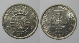 Cabo Verde KM#12CV68o - 5 ESCUDOS 1968