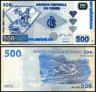 Congo COG500(2002)p - 500 FRANCS 2002