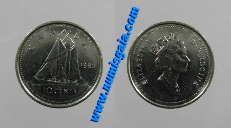 Canadá KM#183CA95 - 10 CENTS 1995