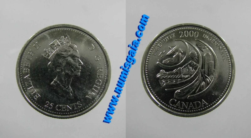 Canadá KM#380CA2000 - 25 CENTS 2000