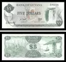Guyana GUY5(1966-92ND)d - 5 DOLLARS 1966-92ND