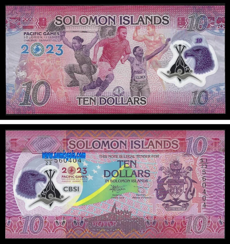 Ilhas Solomão SLB10(2023)d - 10 DOLLARS 2023 COMEMORATIVA