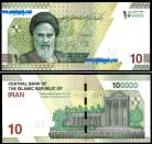 Irão IRN10-100000(2021ND)c - 10-100000 RIALS 2021ND equivalente a 100000 RIALS antigos