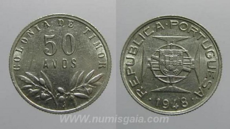 Timor KM#7TP48c - 50 AVOS 1948