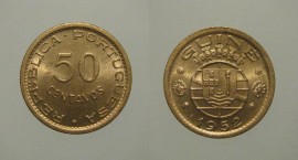 Guiné Bissau KM#8GW52e - 50 CENTAVOS 1952