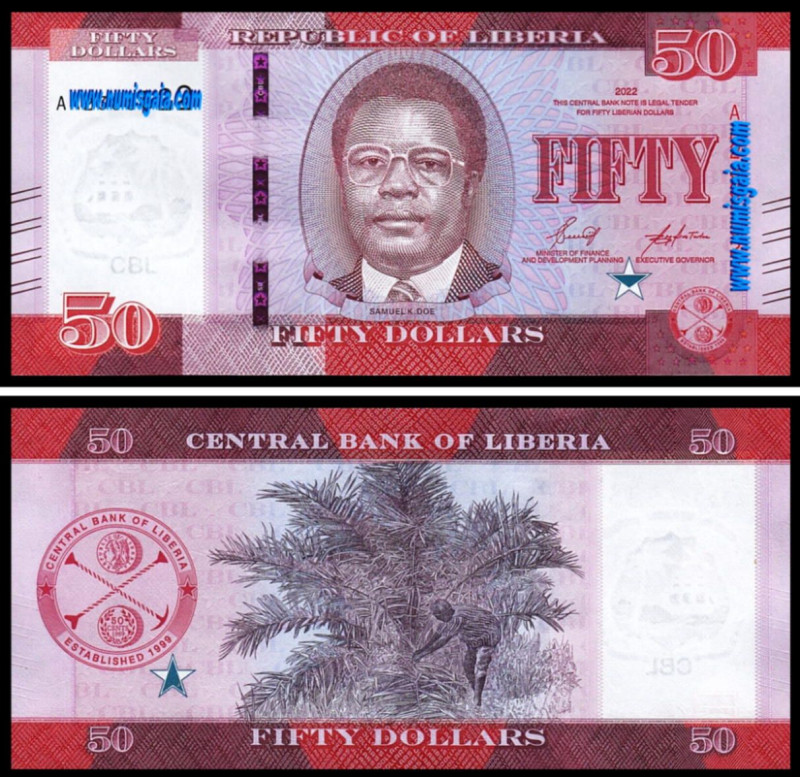 Libéria LBR50(2022)h - 50 DOLLARS 2022