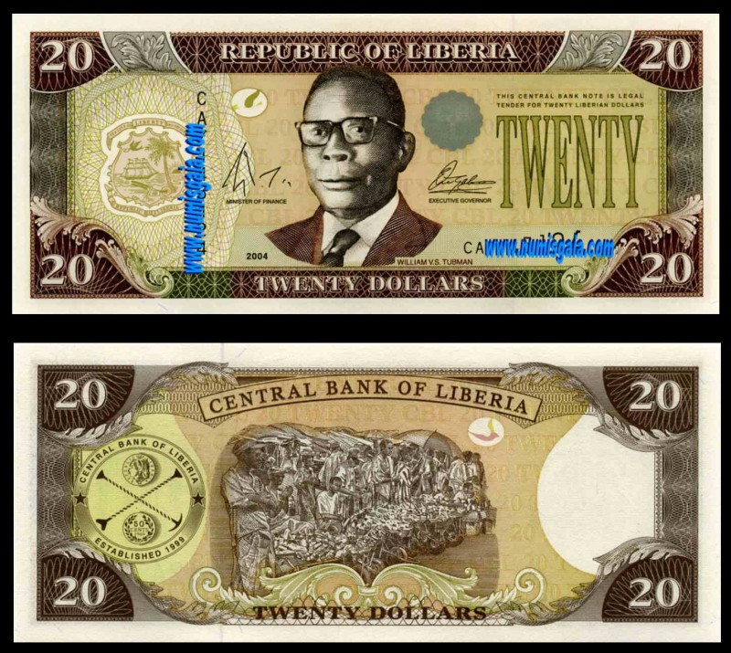 Libéria LBR20(2004)d - 20 DOLLARS 2004
