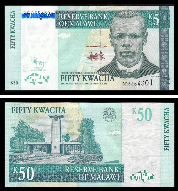Malawi MWI50(31-10-2009)d - 50 KWACHA 31-10-2009