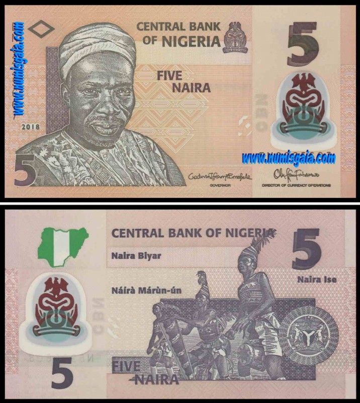 Nigéria NGA5(2018)d - 5 NAIRA 2018