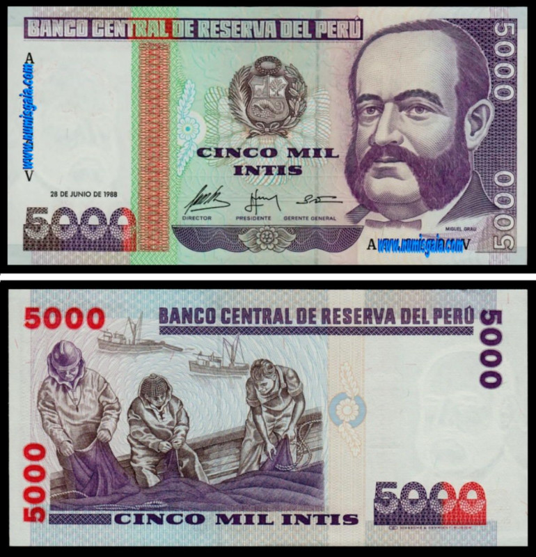 Peru PER5000(1988)m - 5000 INTIS 1988