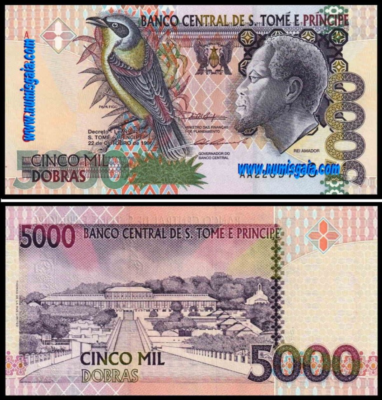 S.Tomé e Príncipe STP5000(1996)i - 5000 DOBRAS 1996
