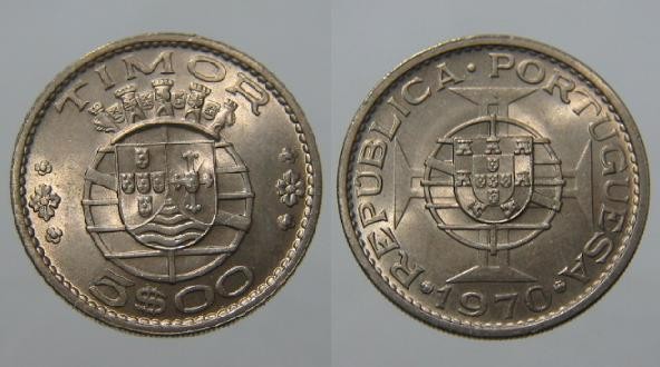 Timor KM#21PT70 - 5 ESCUDOS 1970